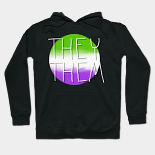 They/Them Genderqueer Flag Hoodie